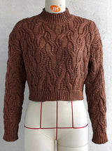 Round Neck Twist Coat Sweater