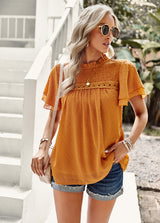 Jacquard Short-sleeved Shirt