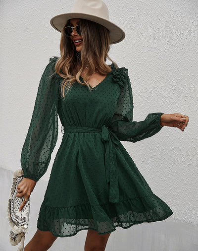 Sexy Long Sleeve Print dress