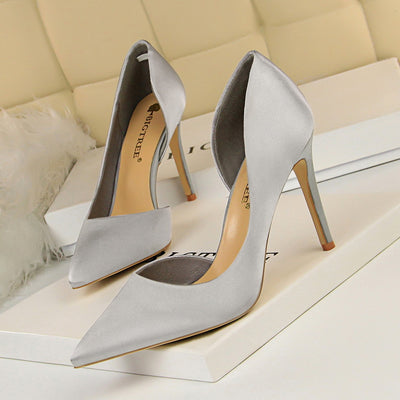 Shallow Mouth Pointed High-heeled Shoes