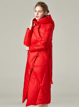 Thick White Duck Down Outdoor Long Down Jacket