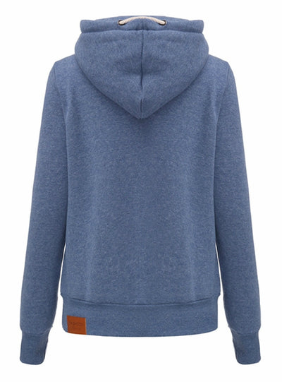 Hoodies Female Warm Hooded Sweatshirt Long Sleeve 