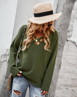 Long Sleeve V-neck Sexy Sweater