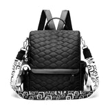 Embroidered Oxford Casual Backpack