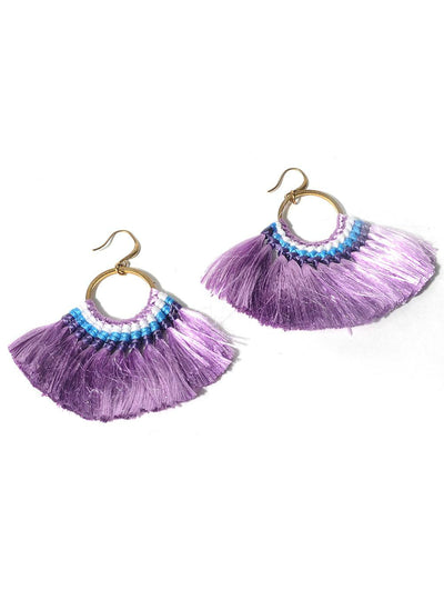 Boho Tassel Earrings Handmade Long Earring 