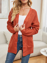 Long Cardigan Twist Pocket Sweater Jacket