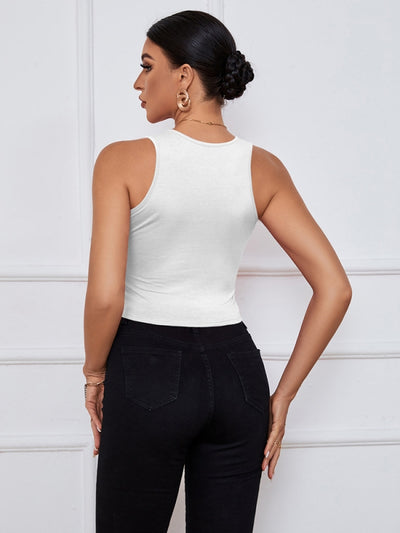 V-neck Slim Knit Sports Casual Vest