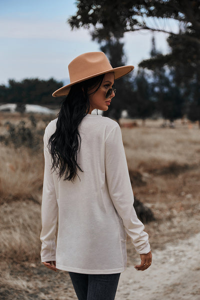 V-neck 3D Printed Top T-Shirt