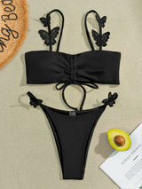 Solid Color Butterfly Sling Bikini