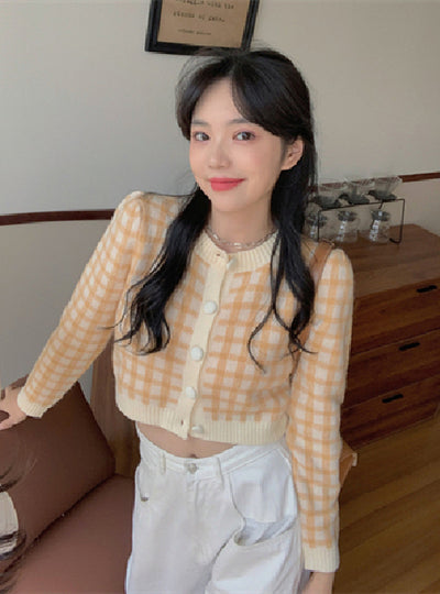 Women Short Slim Cardigans Sweet