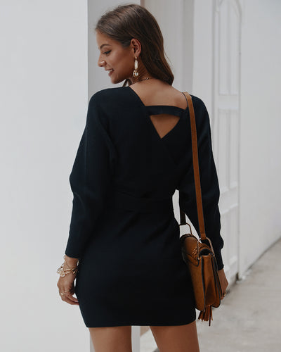 Winter Sexy Warm Sweater Dress