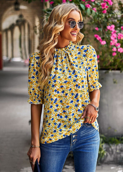 Women's Holiday Print Shirt Top
