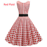 Retro Print Vintage Dress
