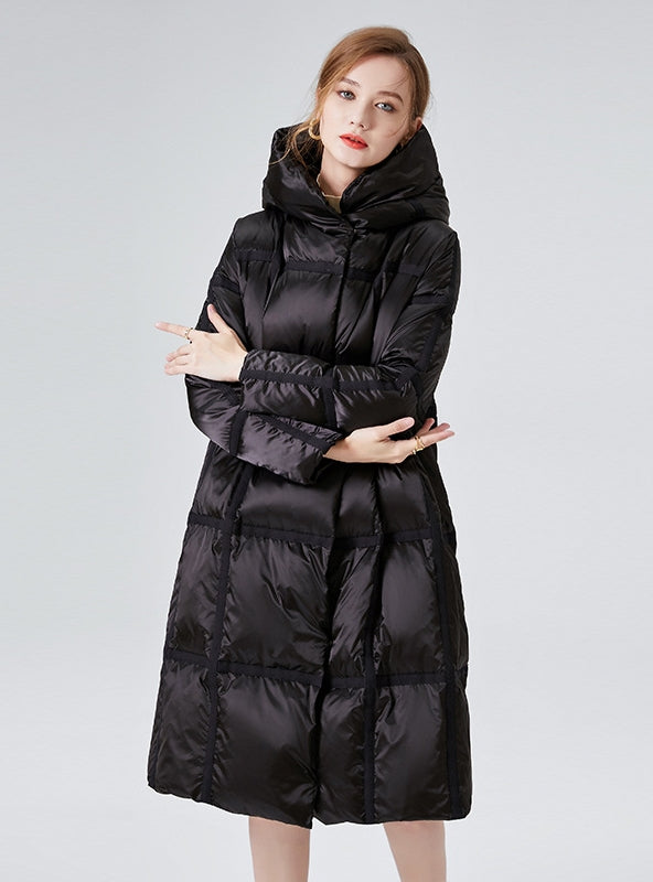 White Duck Down Loose Long Winter Coat