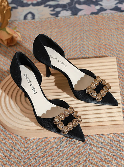 Pointed Shallow High Heel Shoes
