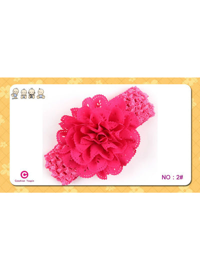 Flower Elasticity Width Elastic Hair Band Kids Flower