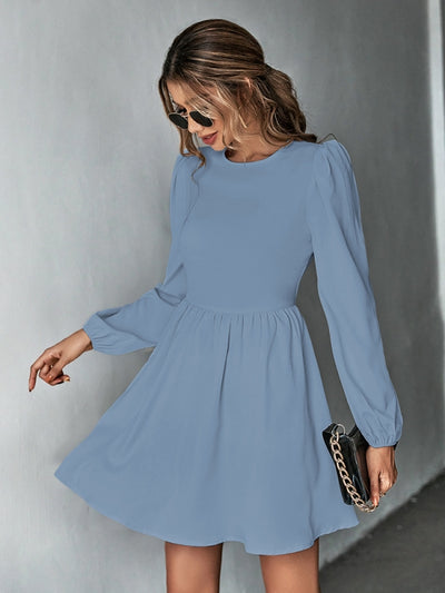 Sexy Backless Long-sleeved Dress