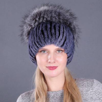 Women Winter Rabbit Fur Hat