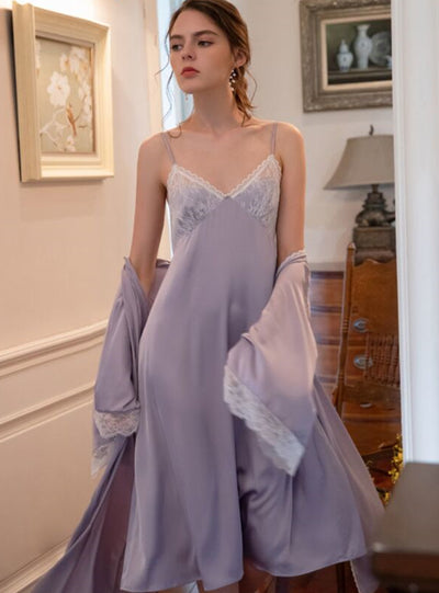 Imitation Silk Pajamas Home Suit