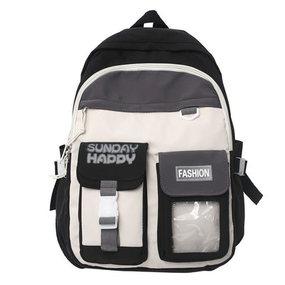 High-capacity Nylon Backpack for Girls