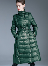 Long Warm White Duck Down Coat