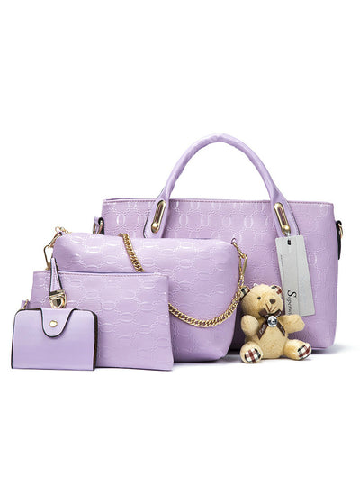 Top-Handle Bags Female Famous Brand PU Leather 