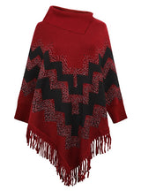 Loose Tassel Sweater Shawl Cloak