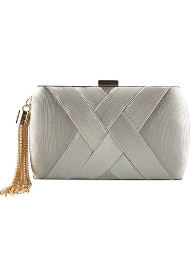Women Fashion Tassel Clutches Evening Bags Handbag