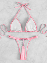 Crystal Diamond Thong Beach Bikini