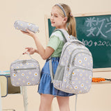 Printed Backpack Water-repellent Daisy Bag Set