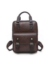 PU Lacquer Zipper Backpack Bag