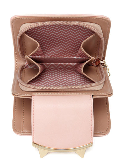 Cute Cat Anime Leather Trifold Slim Mini Wallet