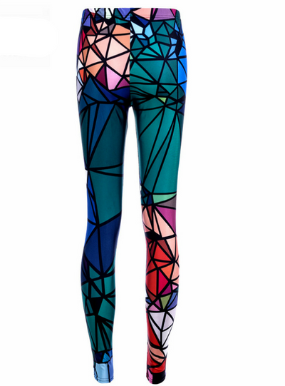 Print Pants Trousers Stretch Pants Drop