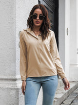 Casual Blouse Long Sleeve Chiffon Shirt