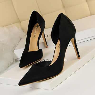 Shallow Mouth Pointed High-heeled Shoes
