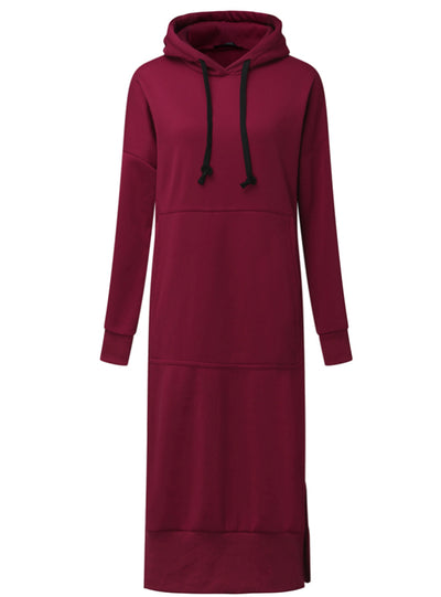 Long Sleeve Split Fleece Loose Basic Party