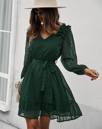 Sexy Long Sleeve Print dress