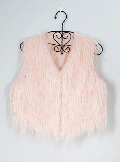 Fur Vest Women's Short Faux Fur Vest