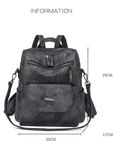 Retro Backpack Large Capacity Woman