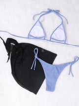 Three-piece Swimsuit With Bikini Top