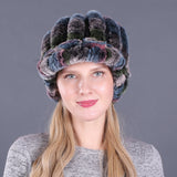 Rex Hat Dome Cap Short-brimmed Wool Knitted Hat