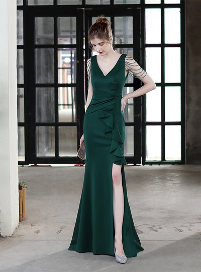 Long Sling Banquet Slim Fishtail Dress