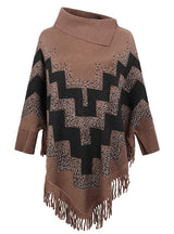 Loose Tassel Sweater Shawl Cloak