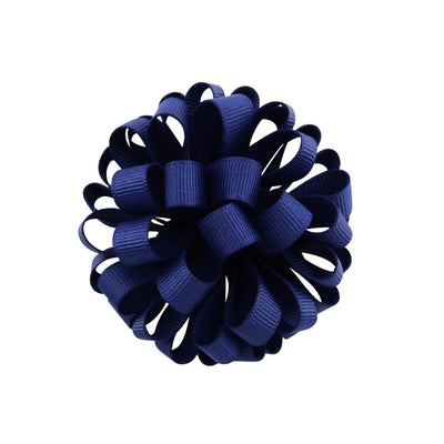 1 Pcs Girls Hair Elastics Rope Big Grosgrain Ribbon Flower