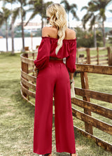 Tube Top Wide Leg Trousers Suit