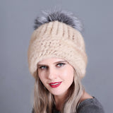 Mink Fur Hats Ladies Thickened Keep Warm