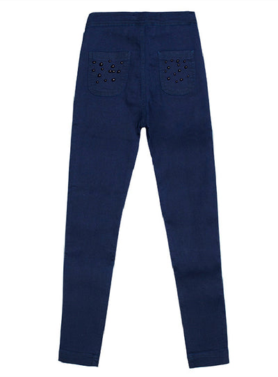 Bead Candy Elastic Slim Pants