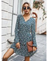 Round Neck Sweet Floral Dress