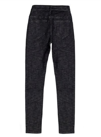 Slim Stretch Rivet Button Jeans