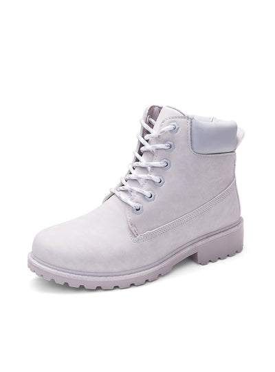 Women's flat-bottomed Large Size Martin Boots